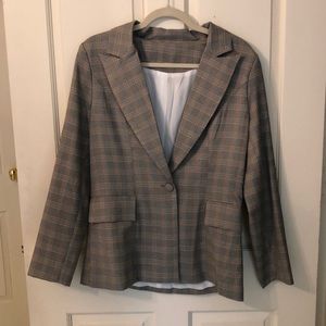 Women’s Plaid Blazer